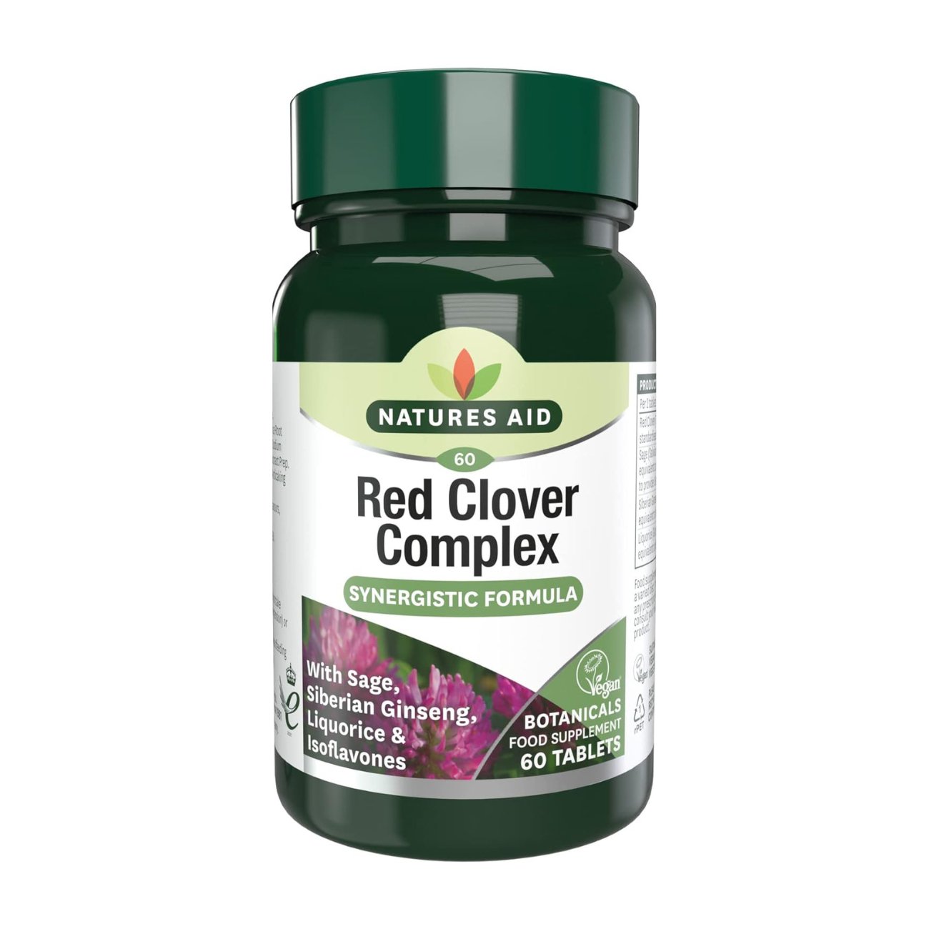 Red Clover Complex Synergistic Formula 60 Tablets [BLACK FRIDAY] - Eco Natural Products - Natures Aid - Vitamins & Supplements