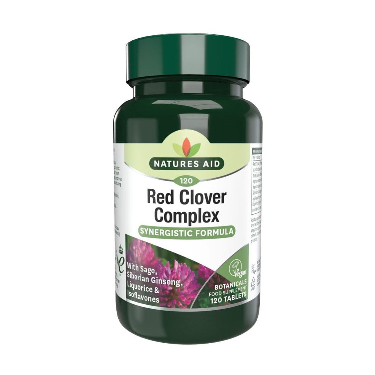 Red Clover Complex Synergistic Formula 60 Tablets - Natures Aid - Food supplements - Natures Aid