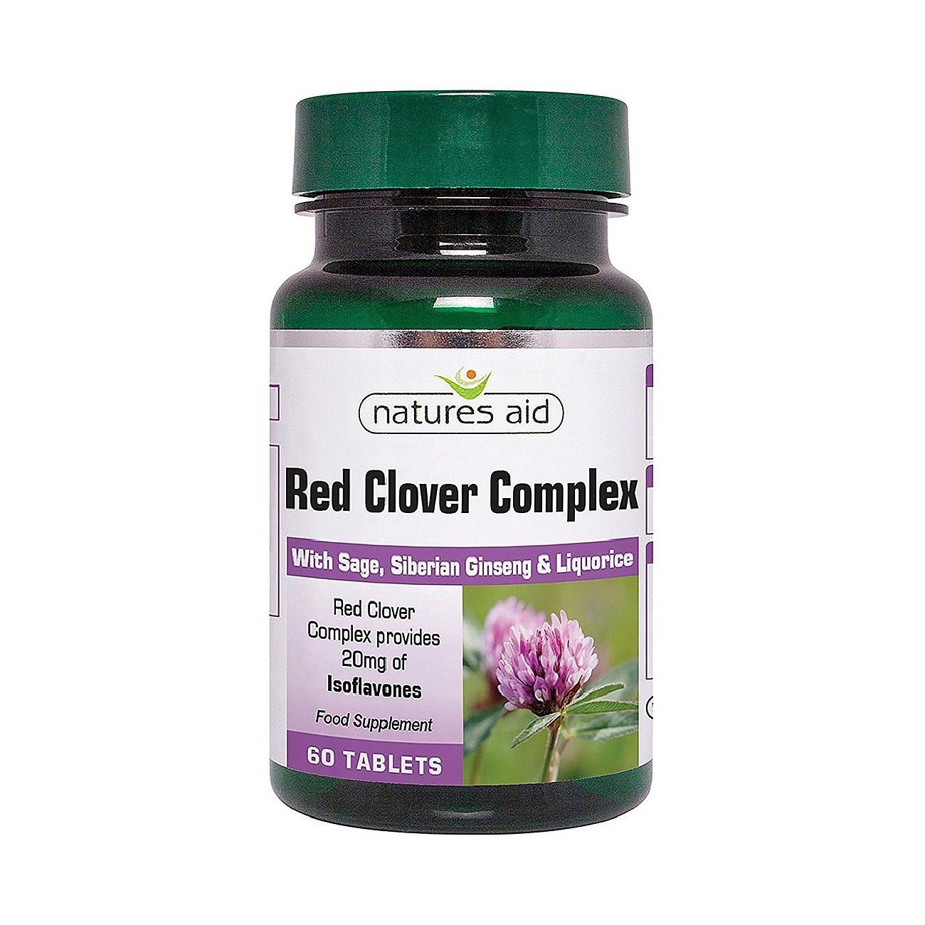 Red Clover Complex Synergistic Formula 60 Tablets - Natures Aid - Food supplements - Natures Aid