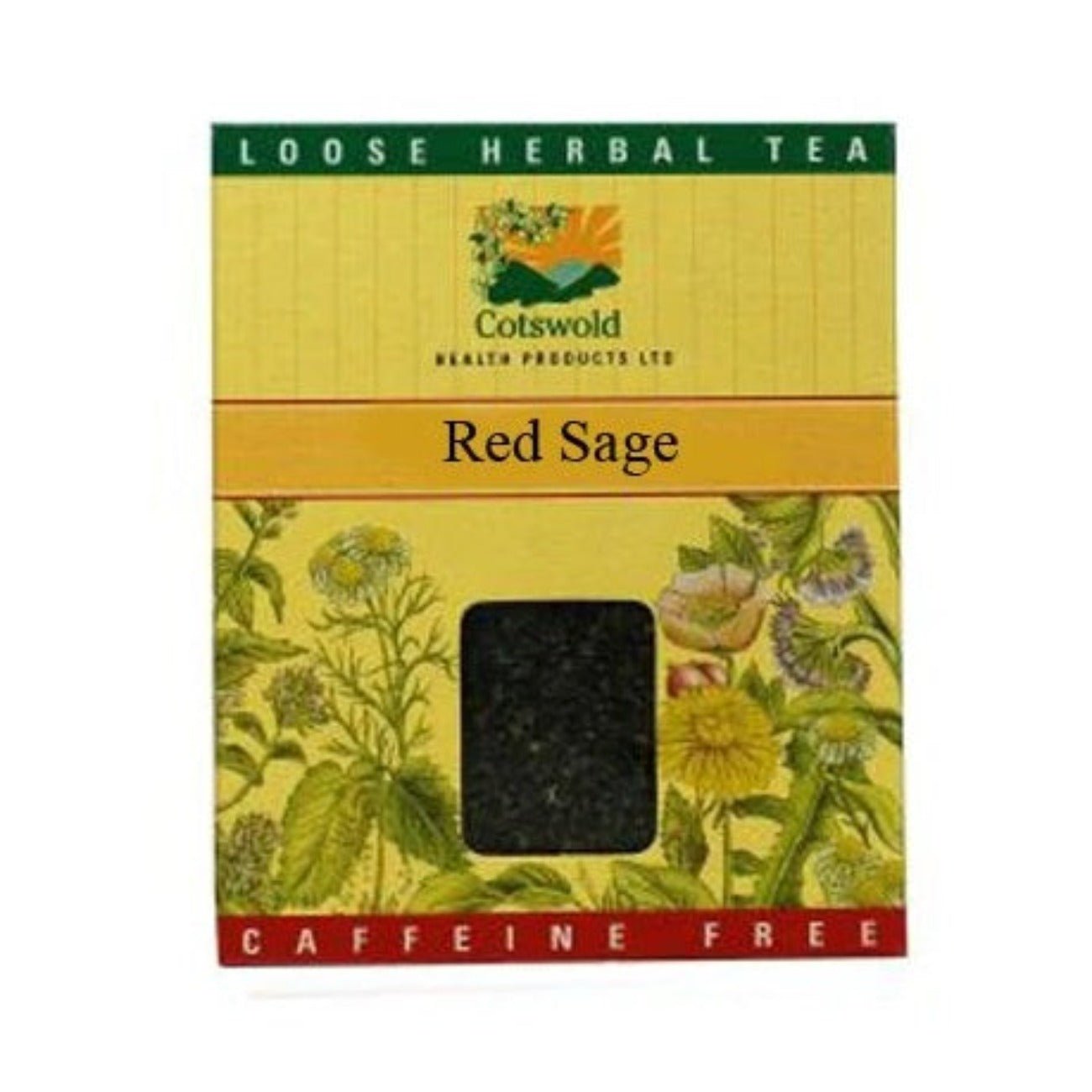 Red Sage Tea 50g [BLACK FRIDAY] - Eco Natural Products - Cotswold Health Products - Herbal tea