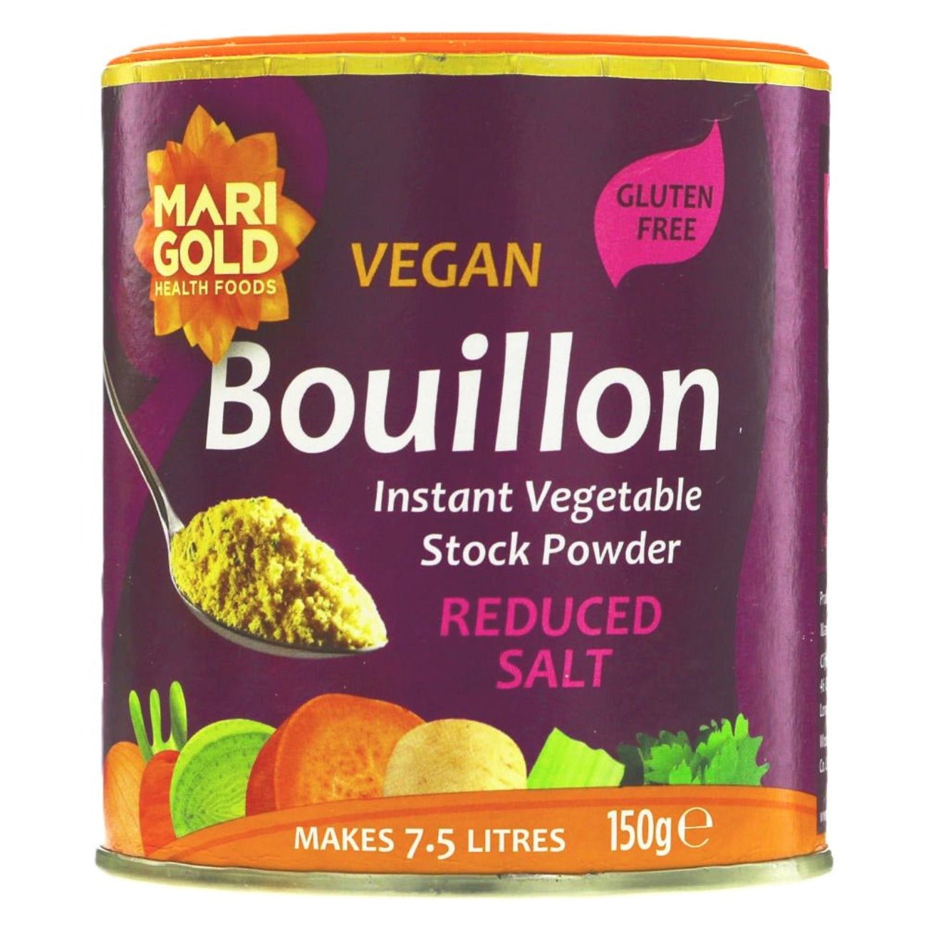 Reduced Salt Bouillon Powder 150g - Marigold - Bouillon Power - Eco Natural Products