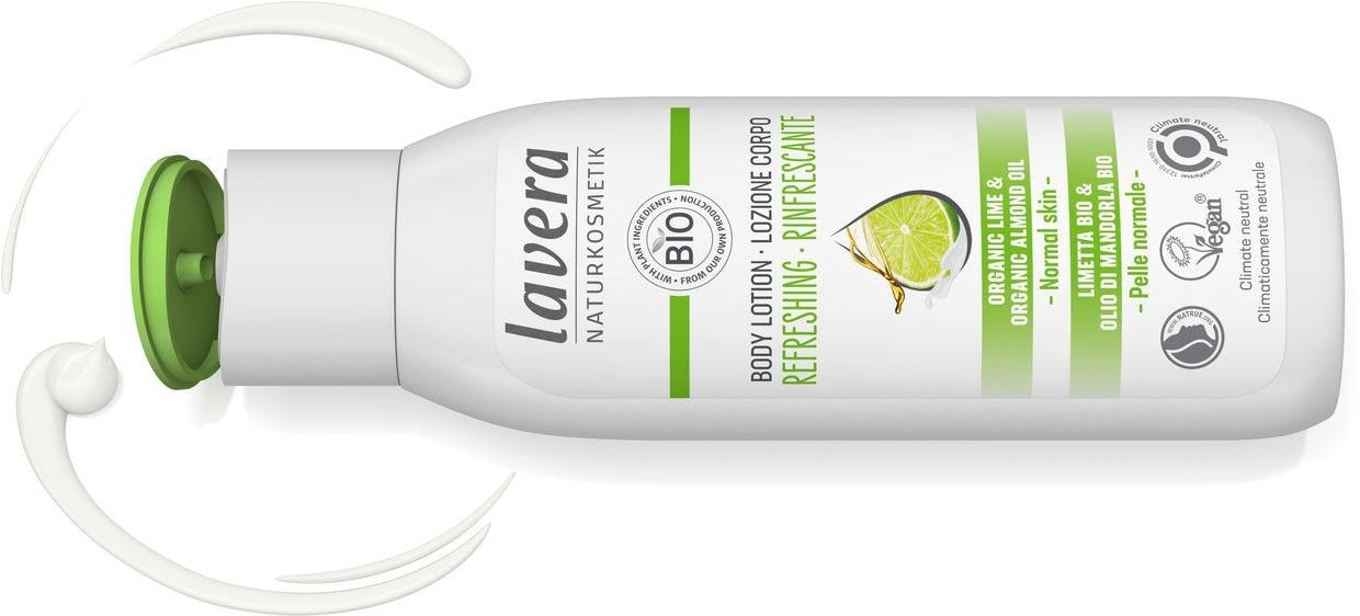 Refreshing Lime & Almond Oil Body Lotion 200ml - Lavera - Body Lotion - Eco Natural Products