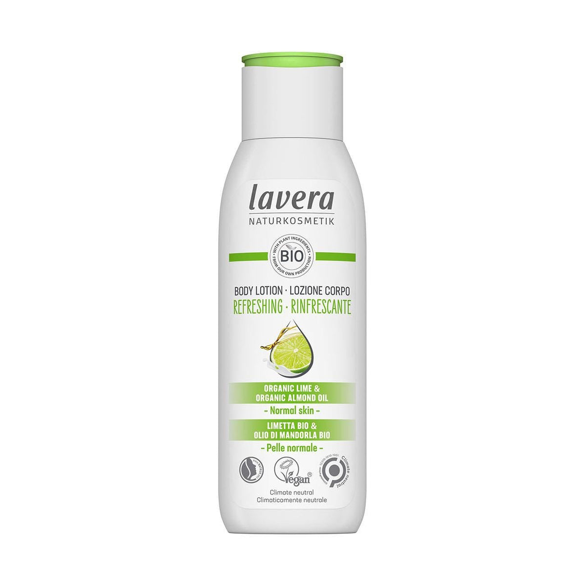 Refreshing Lime & Almond Oil Body Lotion 200ml - Lavera - Body Lotion - Eco Natural Products