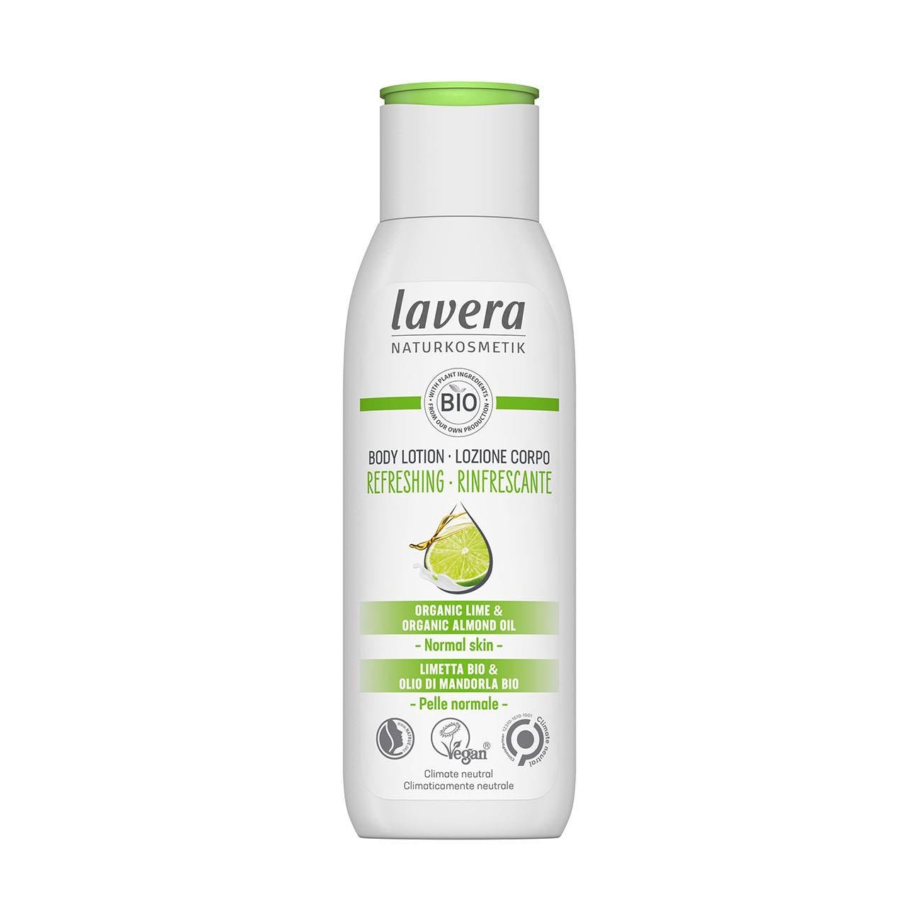 Refreshing Lime & Almond Oil Body Lotion 200ml - Lavera - Body Lotion - Eco Natural Products
