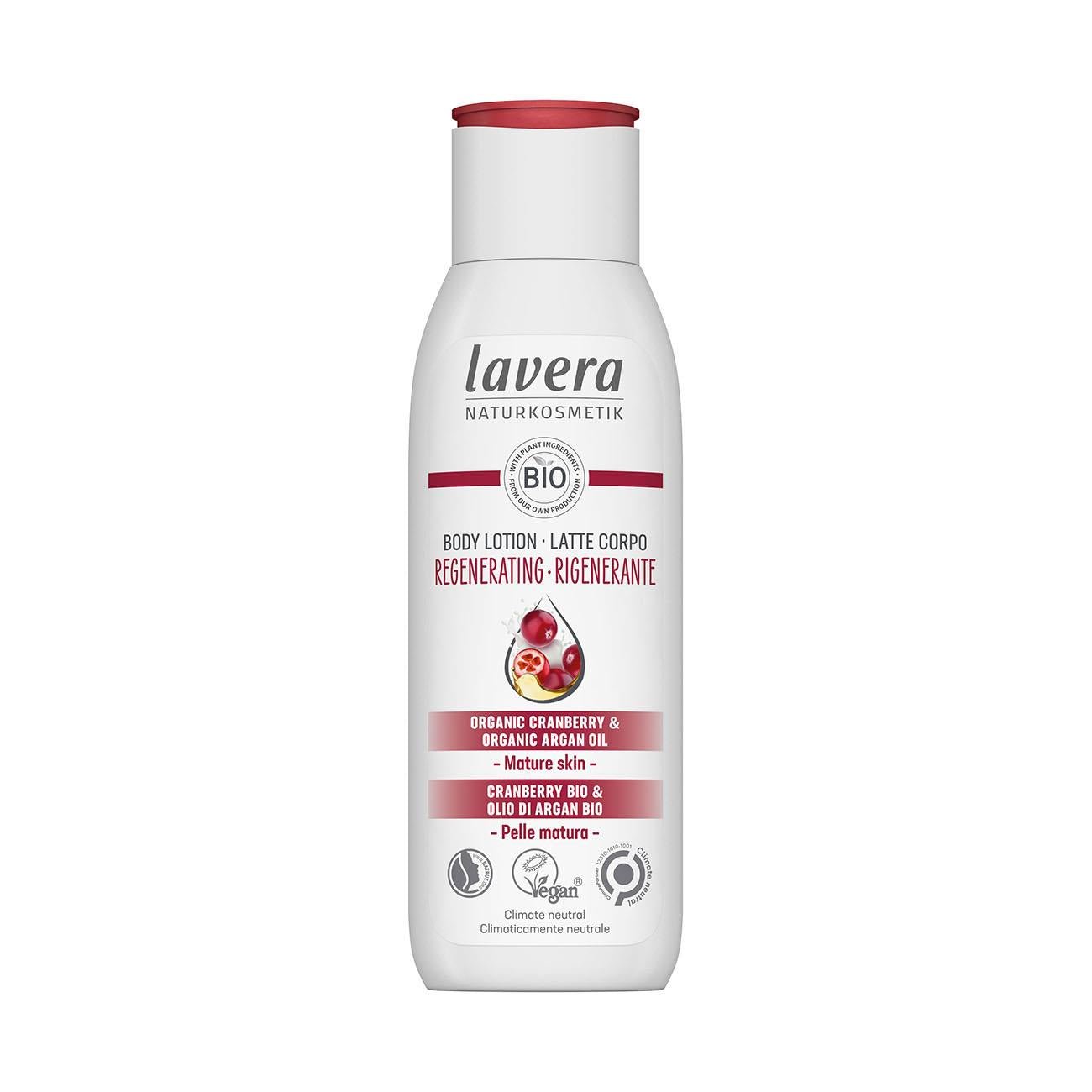 Regenerating Cranberry & Argan Oil Body Lotion 200ml - Lavera - Body Lotion - Eco Natural Products