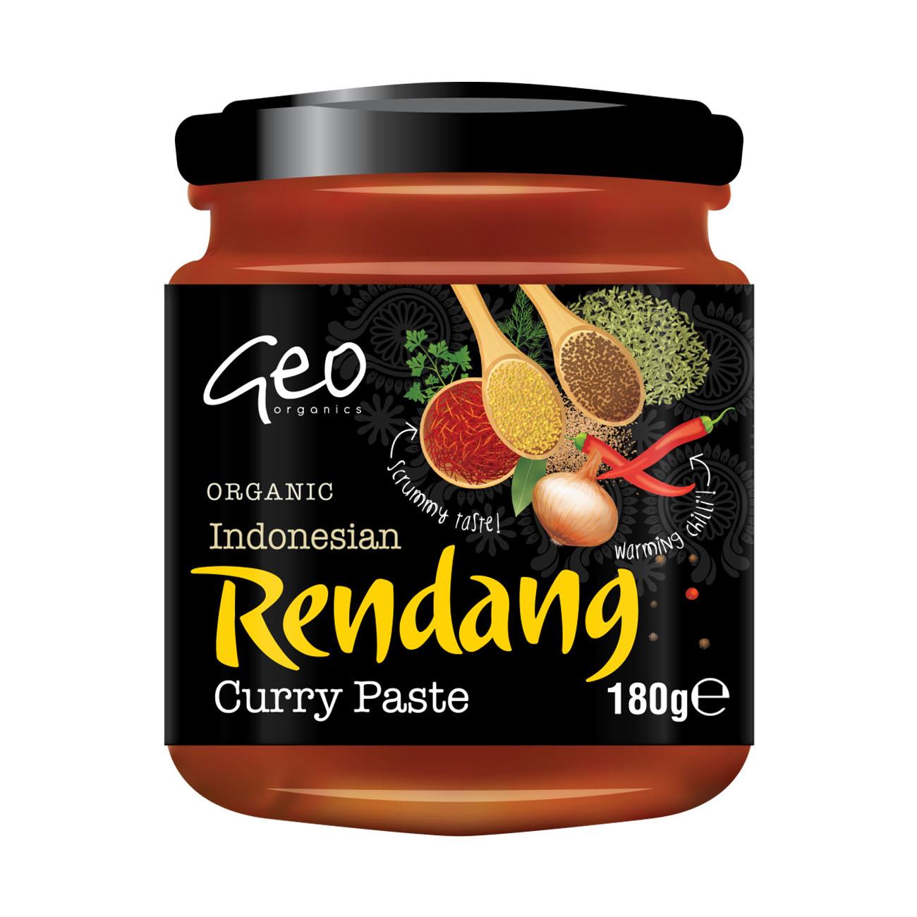 Rendang Indonesian Curry Pastes 180g [BLACK FRIDAY] - Eco Natural Products - Geo Organics - Curry Pastes