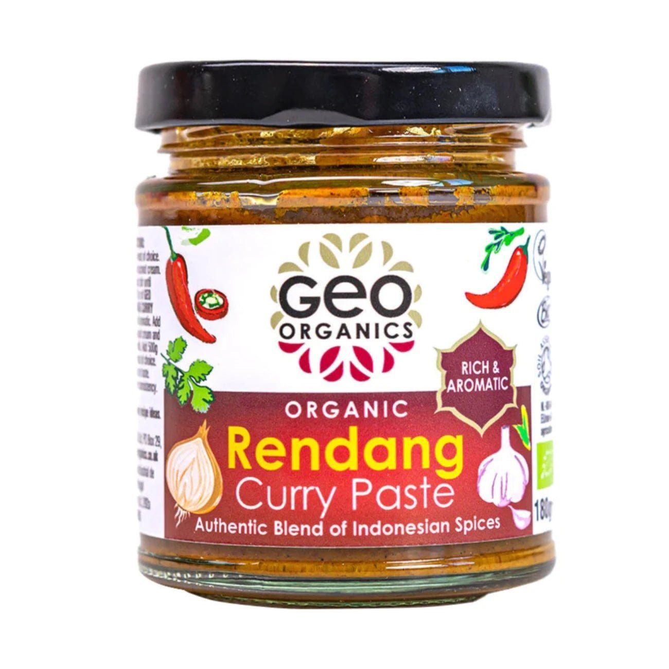 Rendang Indonesian Curry Pastes 180g [BLACK FRIDAY] - Eco Natural Products - Geo Organics - Curry Pastes