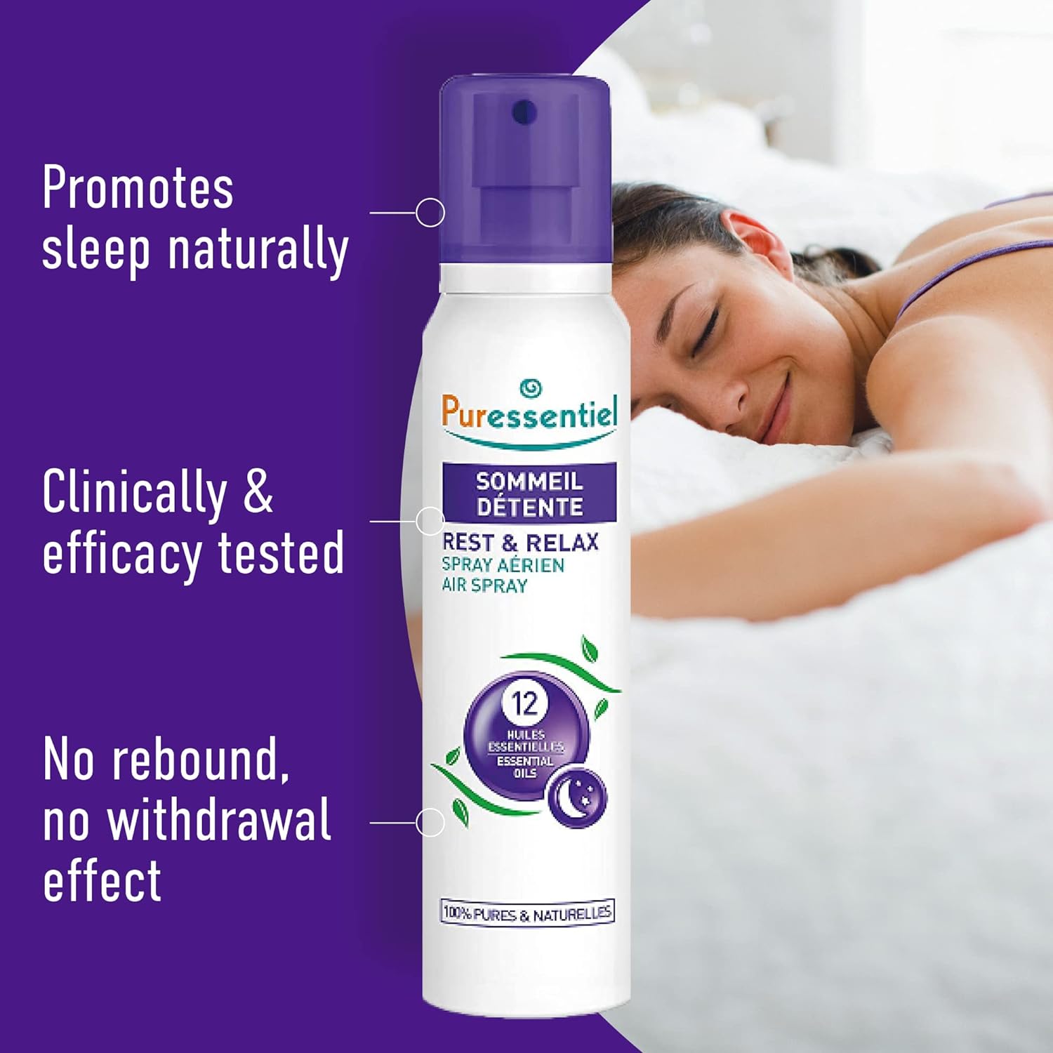 Rest & Relax Air Spray 75ml - Puressentiel - Air Spray - Eco Natural Products