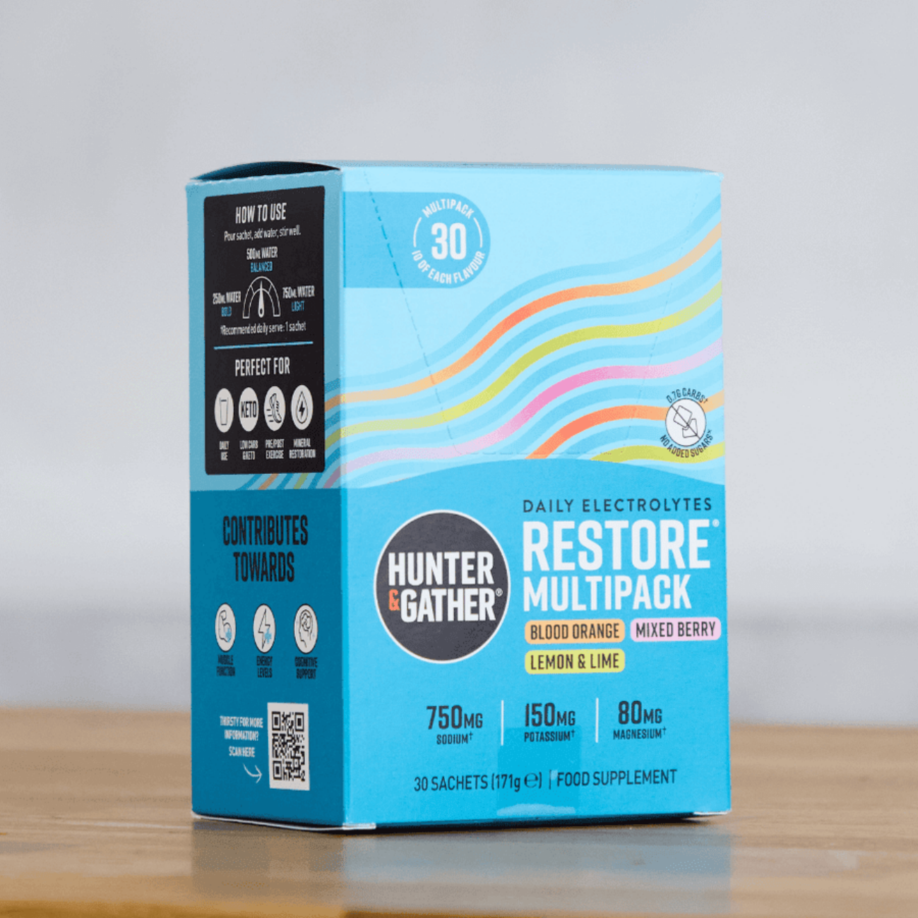 Restore Hydration Electrolytes Variety 30 sachet - Hunter and Gather - Food Supplement - Hunter and Gather