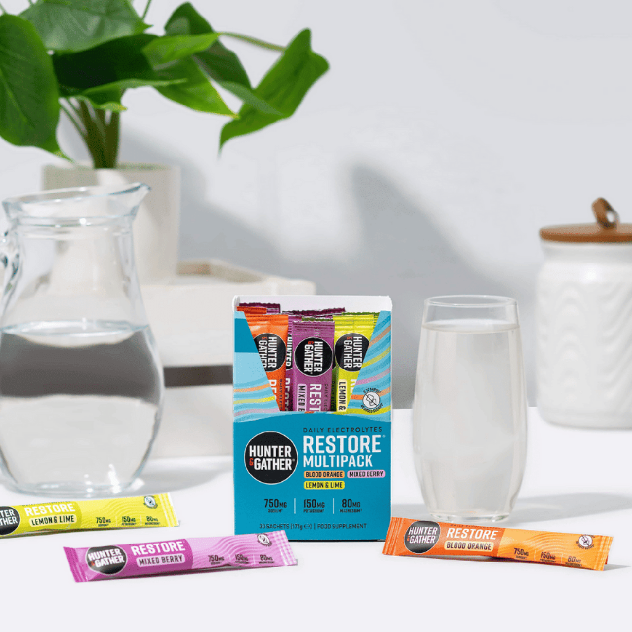 Restore Hydration Electrolytes Variety 30 sachet - Hunter and Gather - Food Supplement - Hunter and Gather