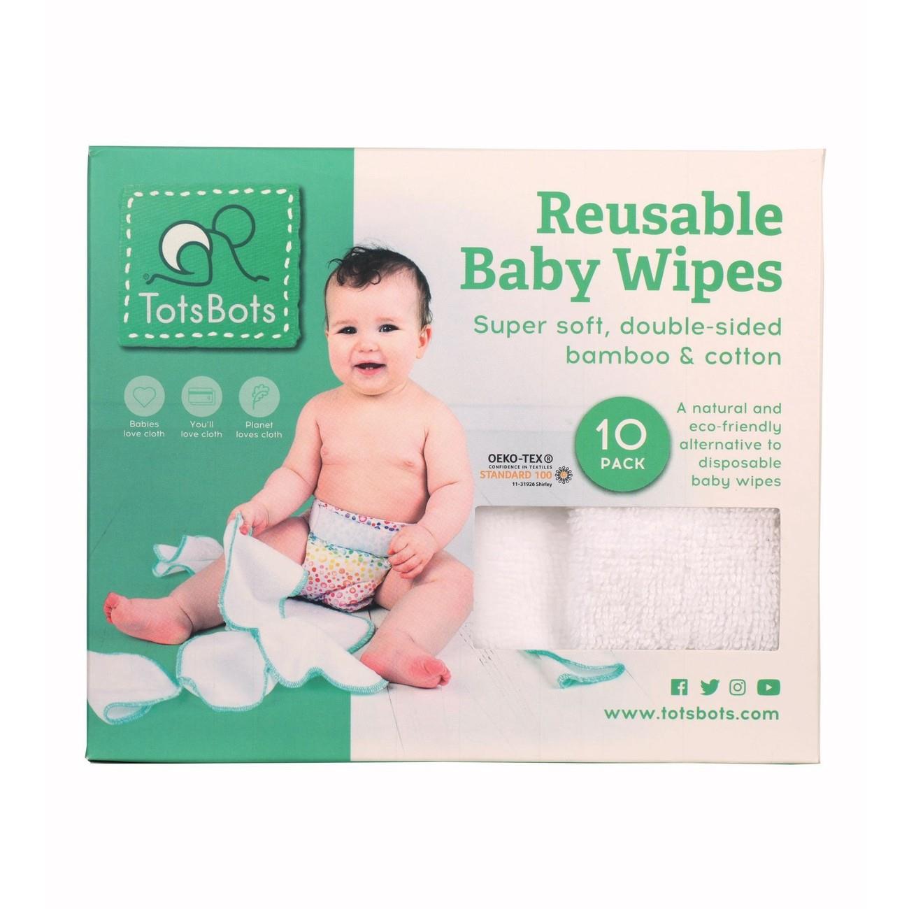 Reusable Baby Wipes [BLACK FRIDAY] - Eco Natural Products - Totsbots - Baby Wipes