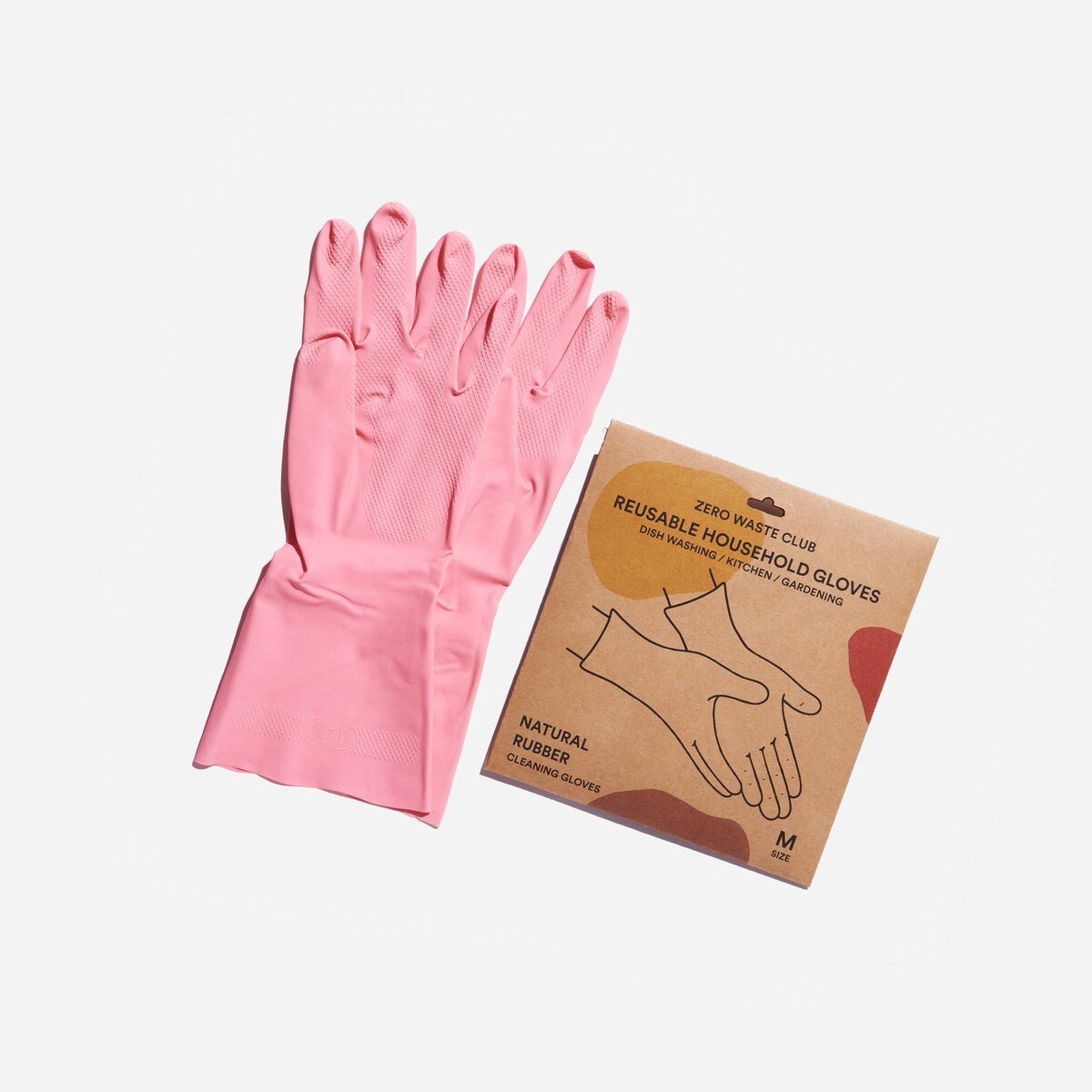 Reusable Household Rubber Gloves Large 1 Pair - Zero Waste Club - Cleaning Gloves - Zero Waste Club