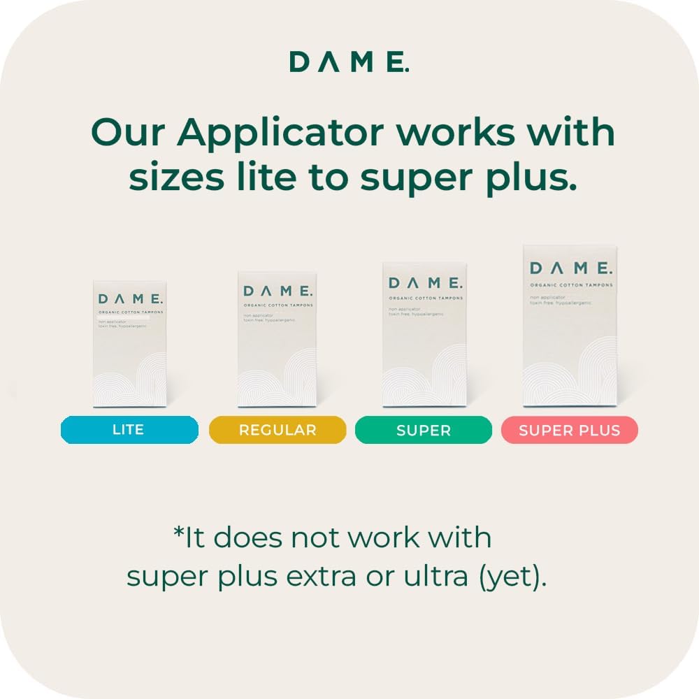 Reusable Tampon Applicator 14g - Dame - Feminine Sanitary Supplies - Eco Natural Products