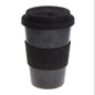 Reusable charcoal travel cup made from rice husk – BPA free, plastic free, biodegradable and microwave safe.
