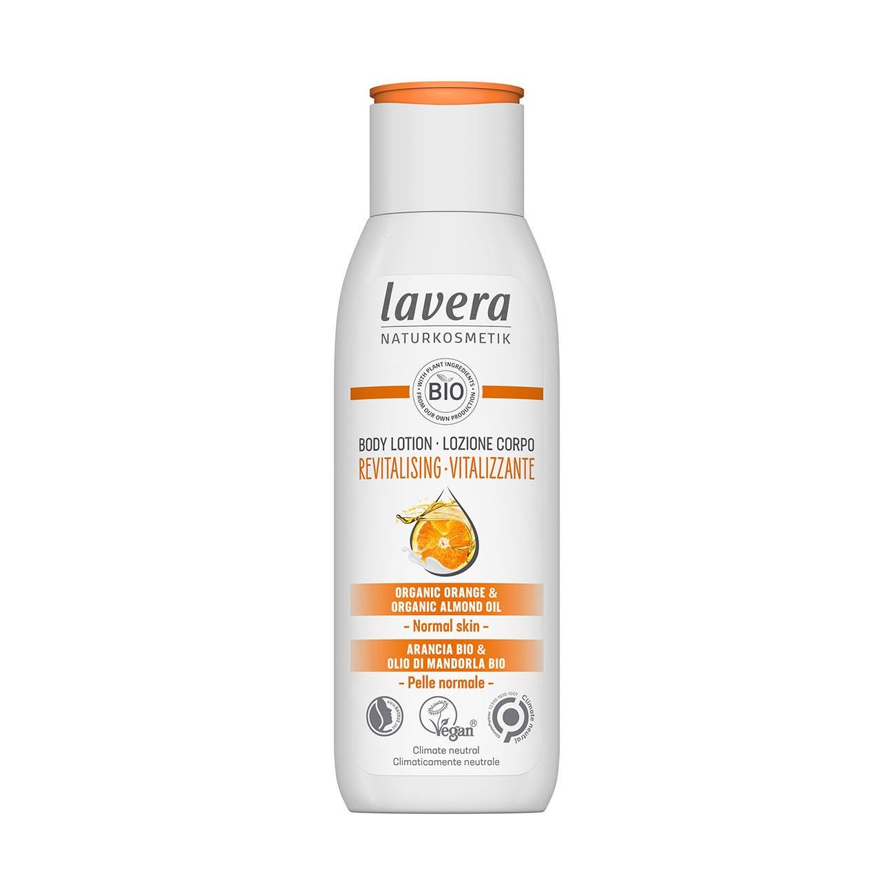 Revitalising Orange & Almond Oil Body Lotion 200ml - Lavera - Body Lotion - Eco Natural Products