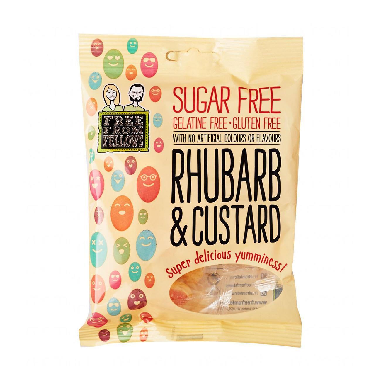 Rhubarb & Custard Sweets 70g [BLACK FRIDAY] - Eco Natural Products - Free from fellows - Sweets