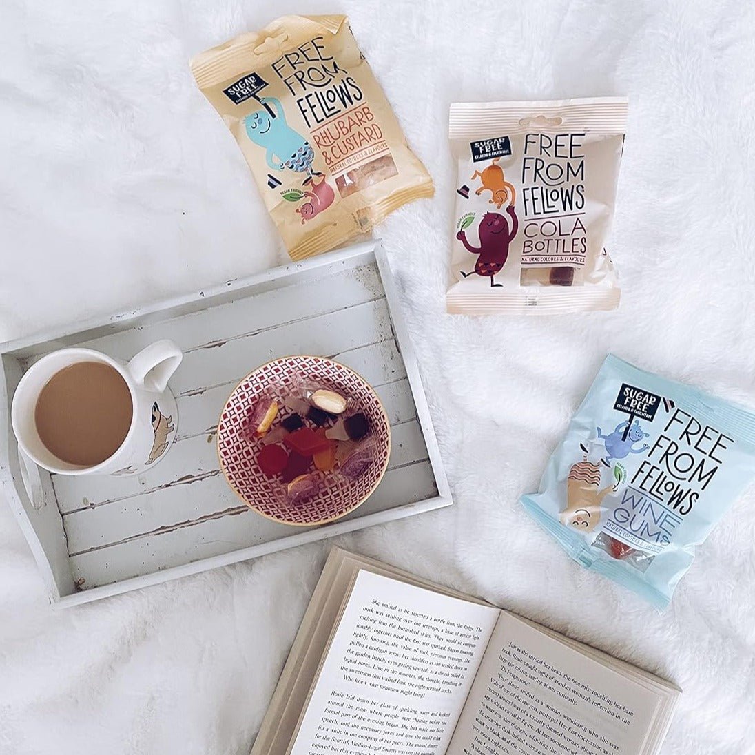 Rhubarb & Custard Sweets 70g - Free from fellows - Sweets - Eco Natural Products