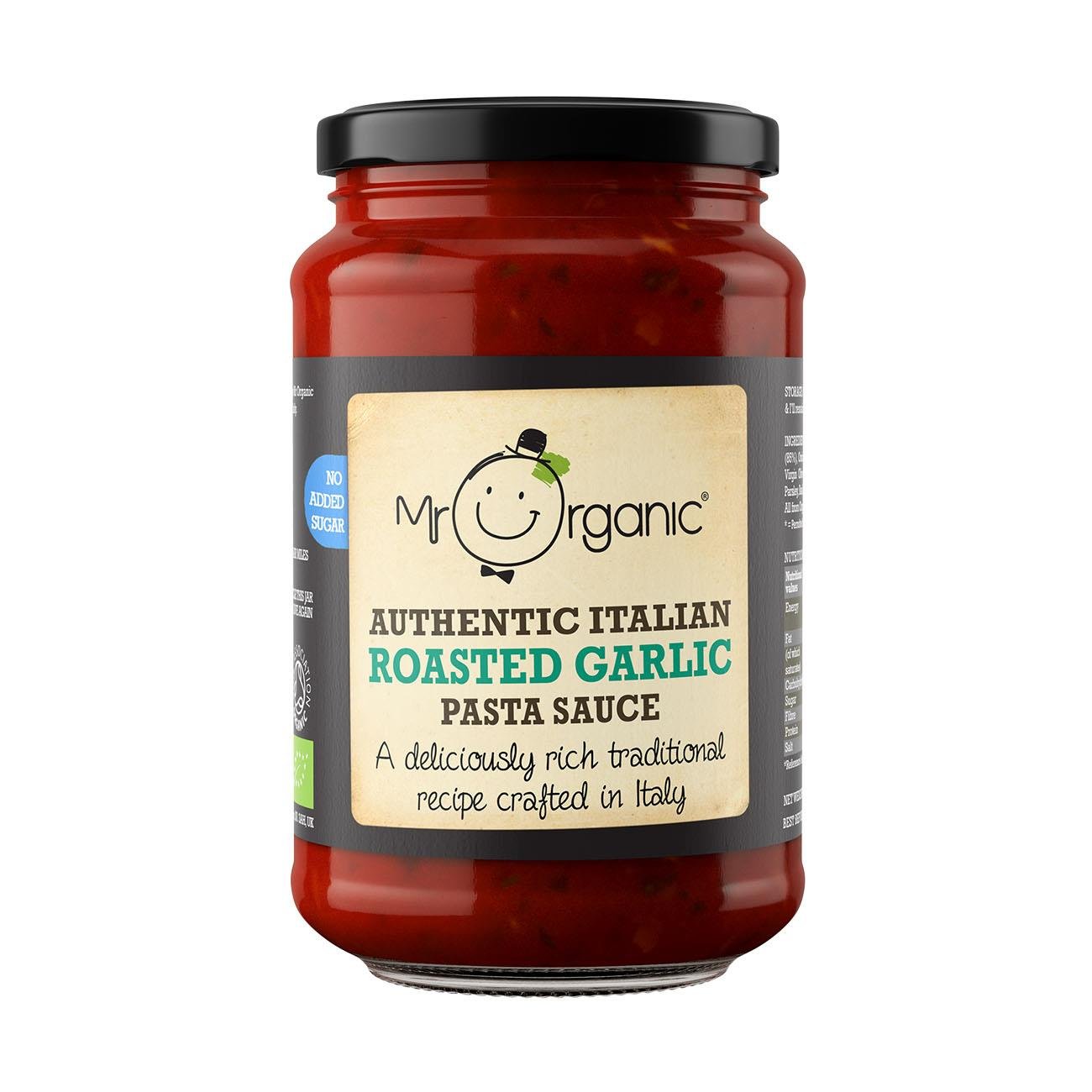 Roasted Garlic No Added Sugar Pasta Sauce 350g - Mr Organic - Pasta Sauce - Eco Natural Products