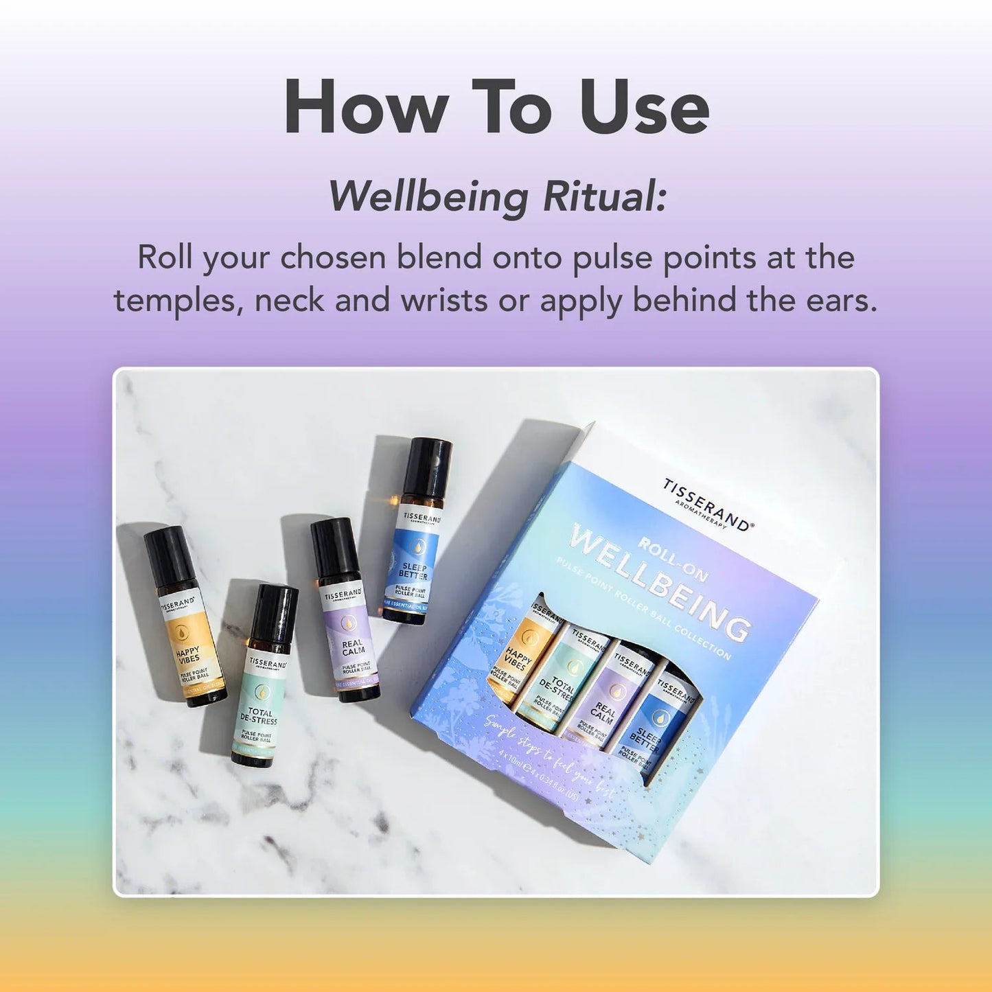 Roll - on Wellbeing Aromatherapy Collection 4x 10ml - Tisserand - Massage Oil - Tisserand