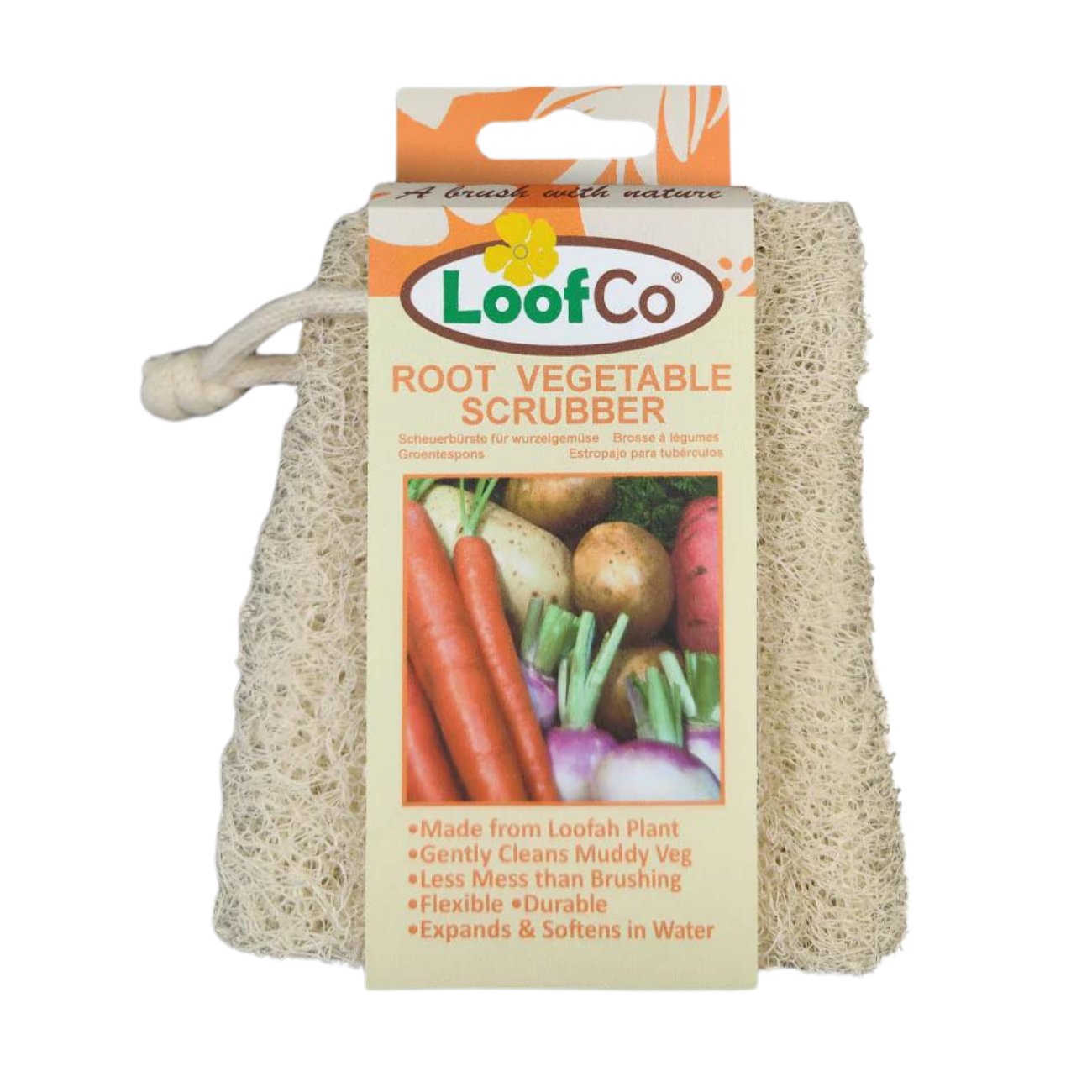 Root Vegetable Scrubber Biodegradable Plastic Free - LoofCo - Root Vegetable Scrubbers - Eco Natural Products