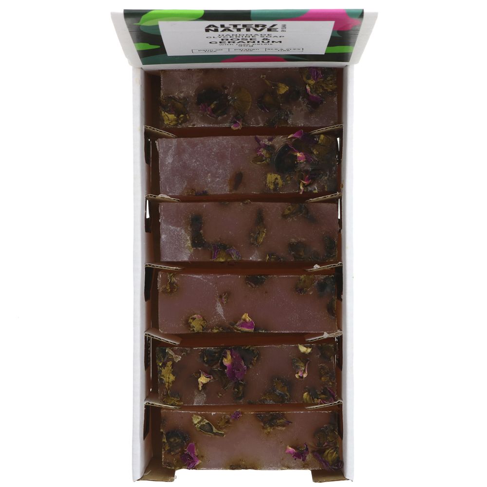 Rose & Geranium Glycerine Soap 90g (1 bar) - Alter/Native - Glycerine Soap - Eco Natural Products