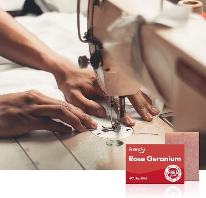 Rose Geranium Soap 95g - Friendly Soap - Bar Soap - Eco Natural Products