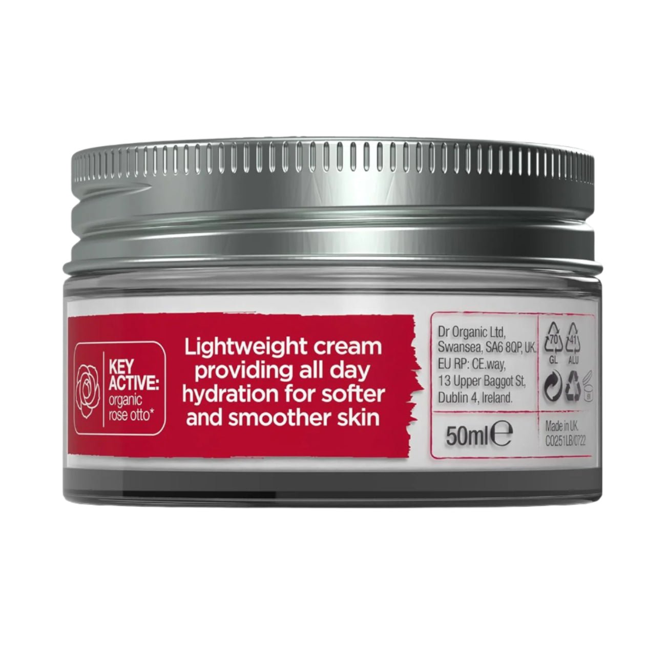 Rose Otto Day Cream 50ml - Dr Organic - Moisturizers - Eco Natural Products