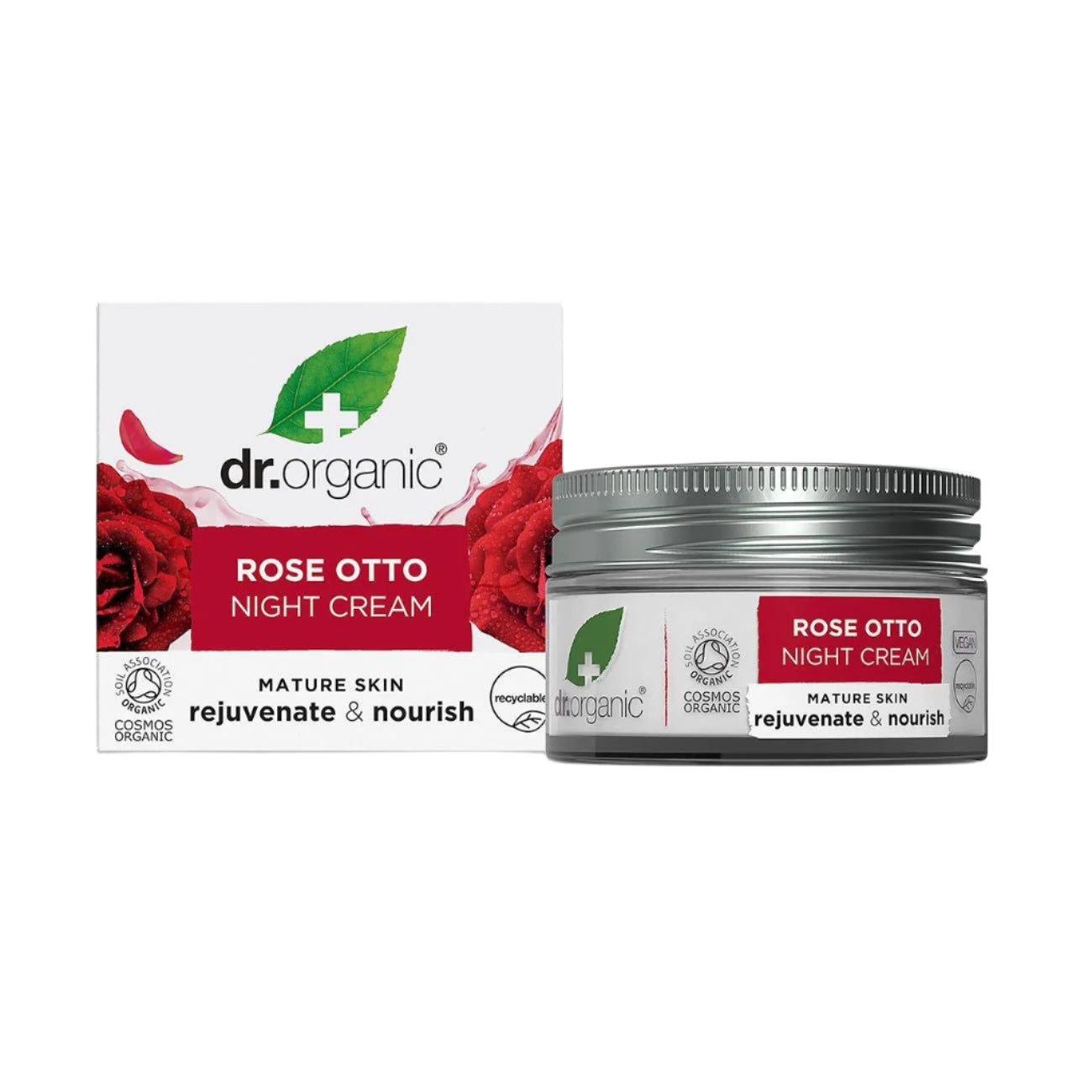 Rose Otto Night Cream 50ml - Dr Organic - Night cream - Eco Natural Products
