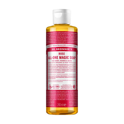Rose Pure - Castile Liquid Soap 240ml - Dr. Bronner - Liquid Soap - Dr. Bronner