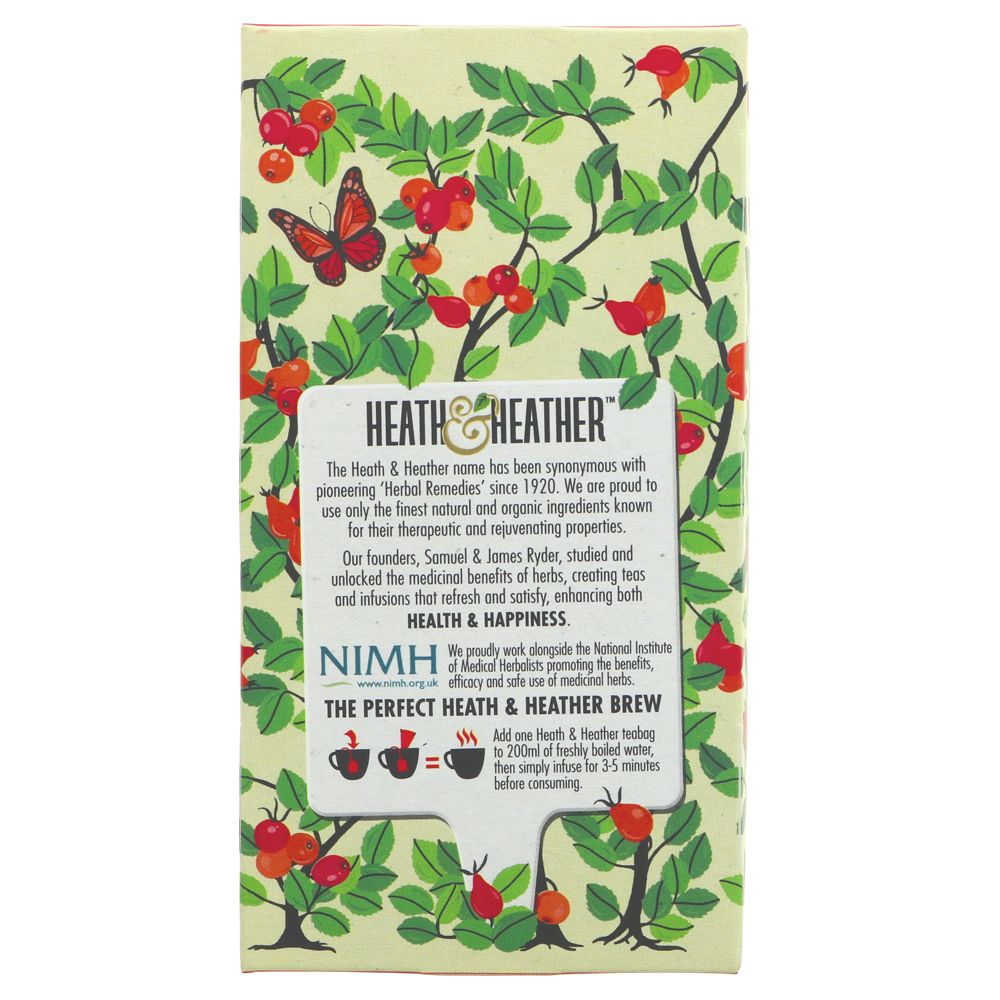 Rosehip Infusion 20 Bags - Heath & Heather - Infusion - Eco Natural Products