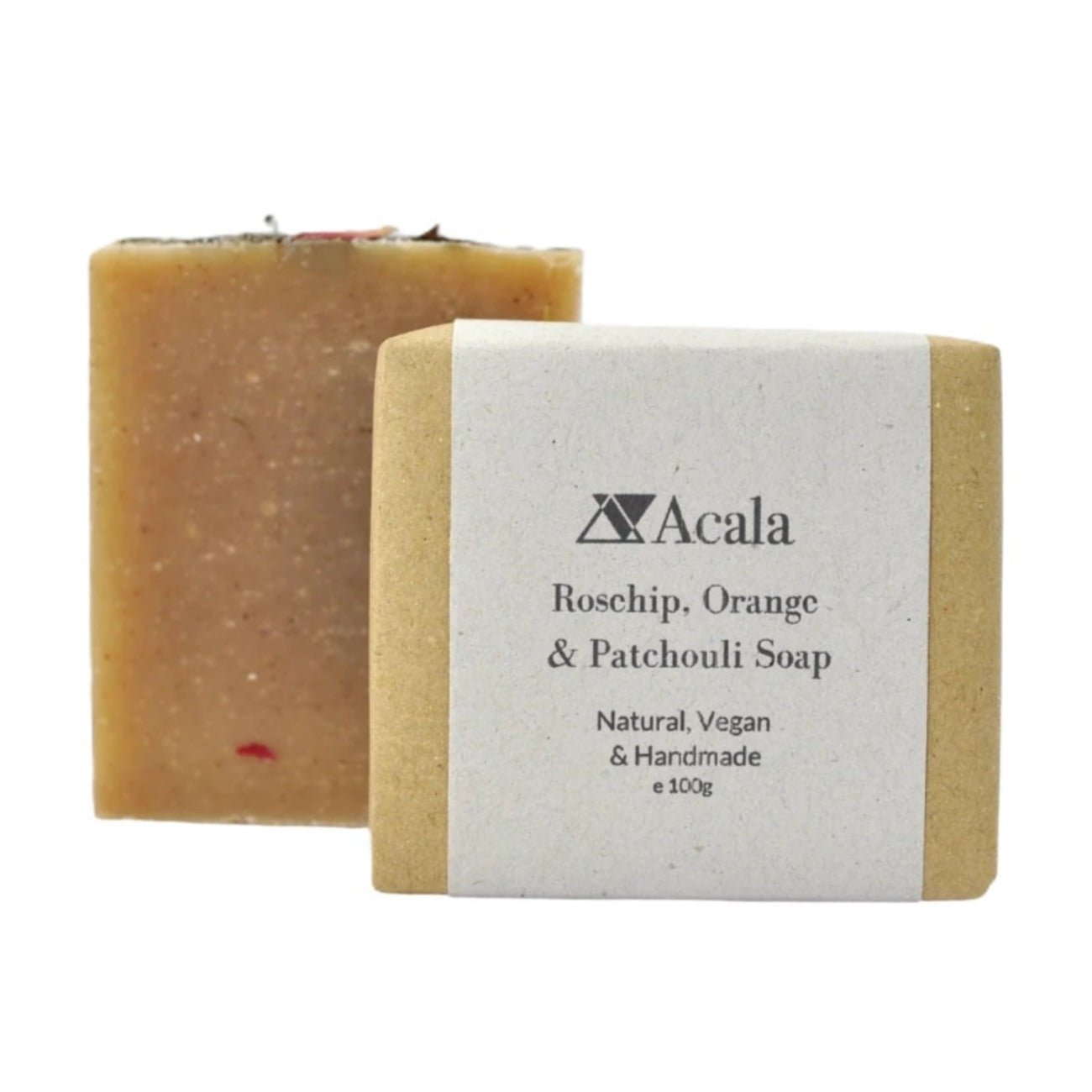 Rosehip Orange & Patchouli Soap 100g - Acala - Bar Soap - Eco Natural Products