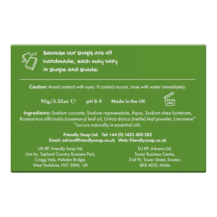 Rosemary Bath Soap 95g - Friendly Soap - Bar Soap - Eco Natural Products
