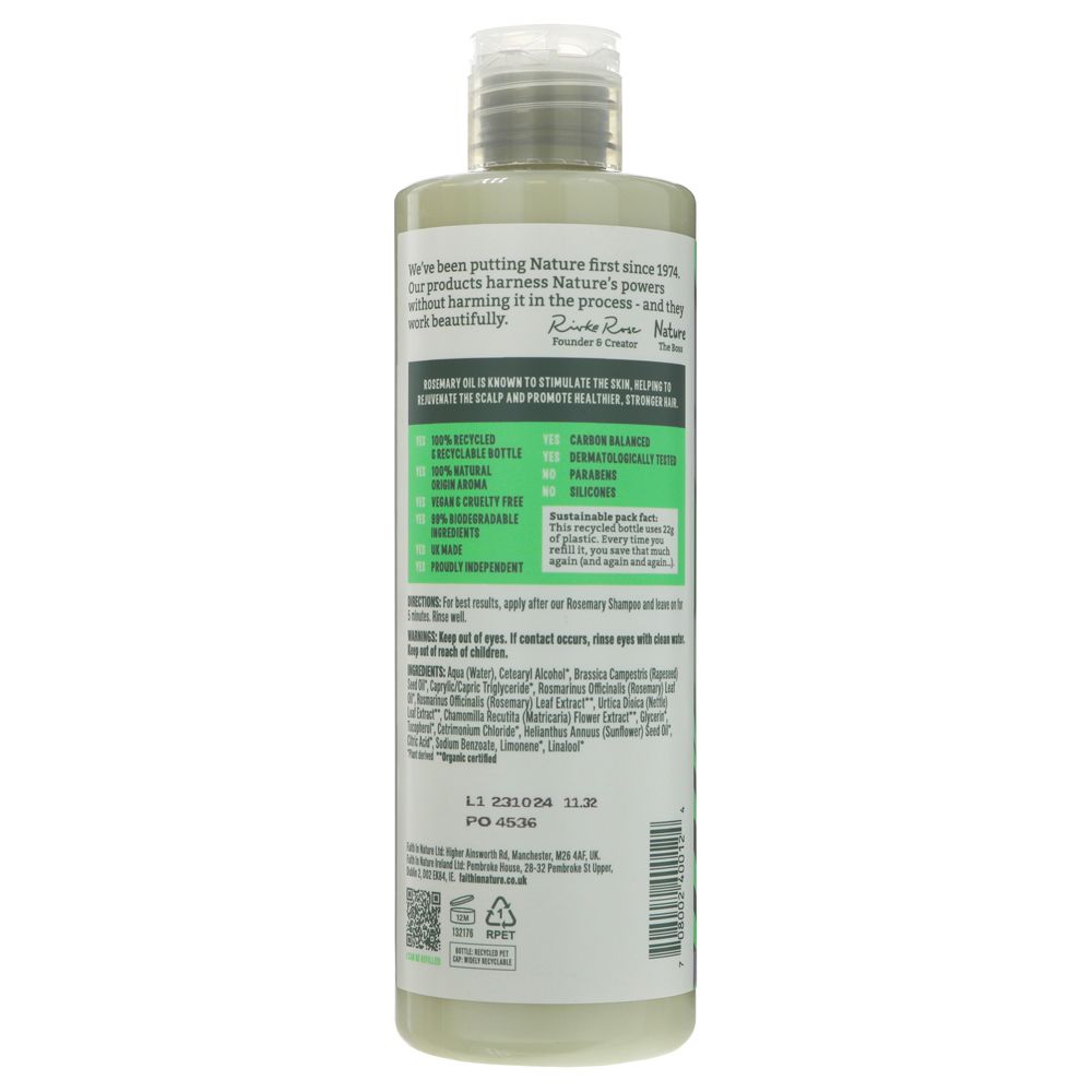 Rosemary Conditioner 400ml - Faith in Nature - Conditioner - Eco Natural Products