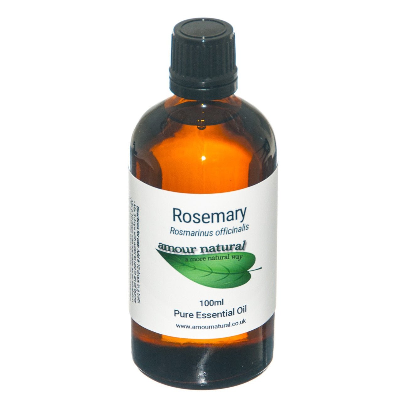 Rosemary Pure Essential Oil 10ml/100ml - 100ml bottle - Amour Natural - Eco Natural Products
