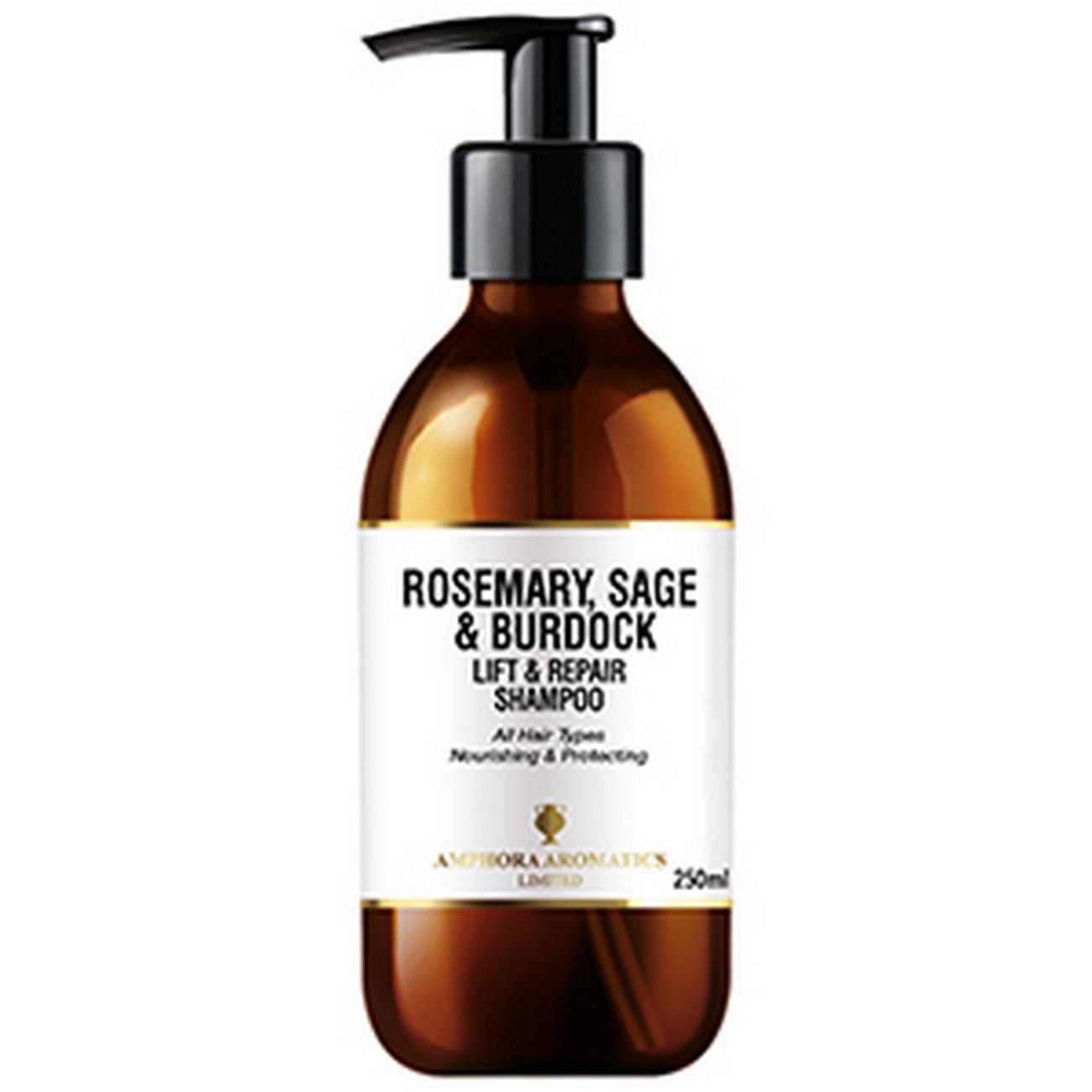 Rosemary, Sage & Burdock Liquid Shampoo 250ml - Amphora Aromatics - Shampoo - Eco Natural Products