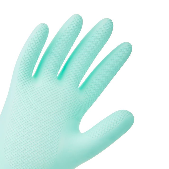 Rubber Gloves Turquoise Large 1 Pair - Seep - Cleansing glove - Eco Natural Products