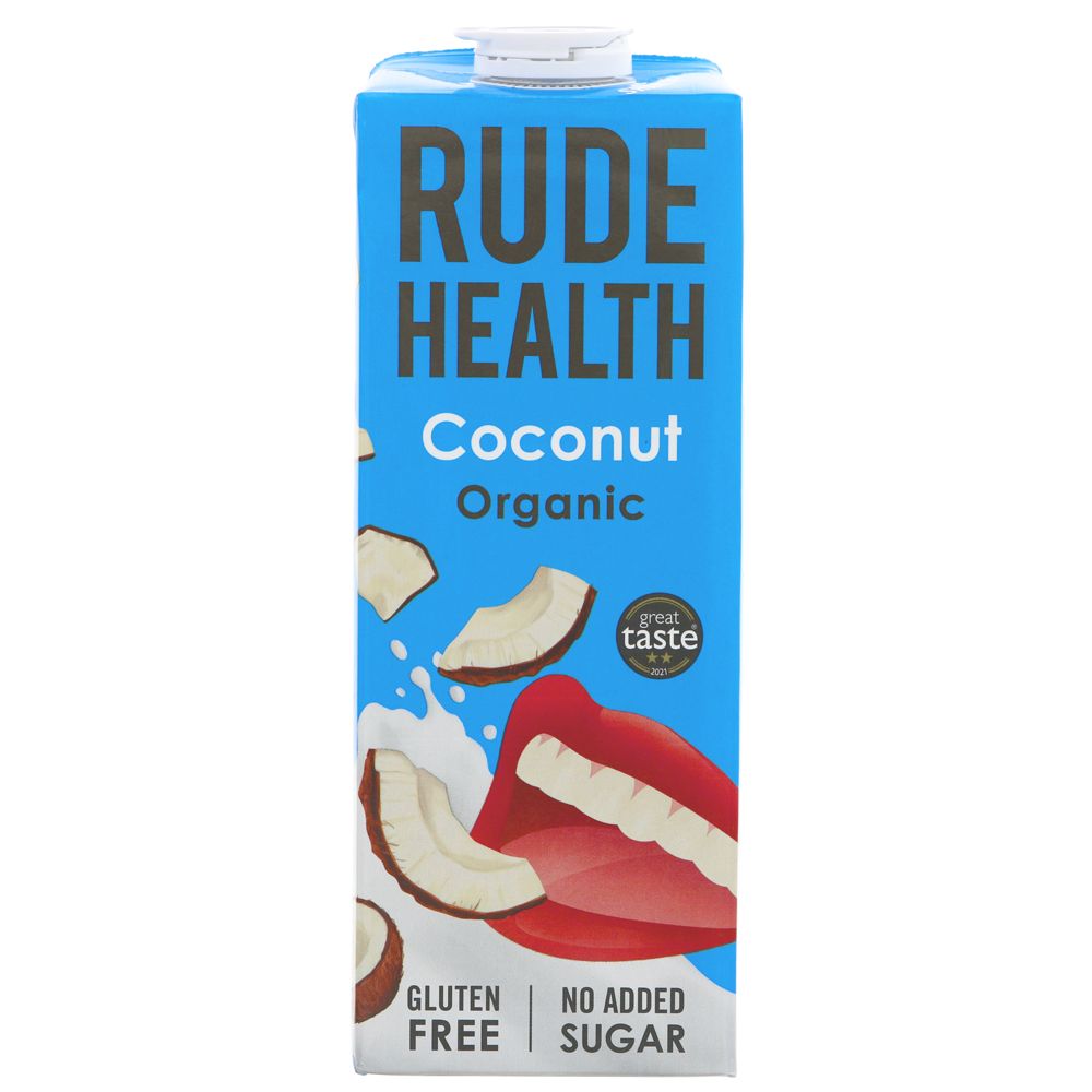 Rude Health Organic Dairy Free Coconut Drink 1000ml front packaging