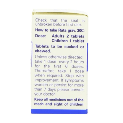 Ruta Grav 30C 125 Tabs - Weleda - Herbal Supplements - Eco Natural Products