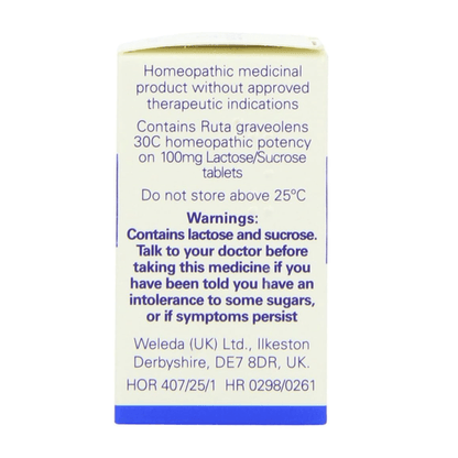 Ruta Grav 30C 125 Tabs - Weleda - Herbal Supplements - Eco Natural Products