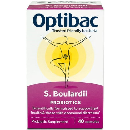 Saccharomyces Boulardii 40 Capsules - OptiBac Probiotics - Vitamins & Supplements - Eco Natural Products