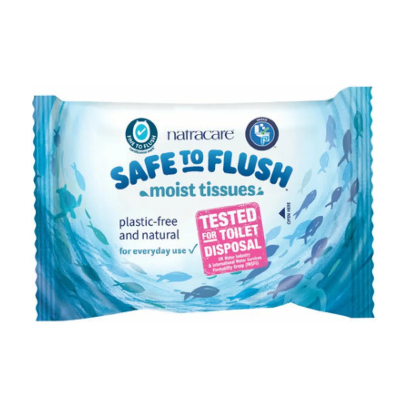Safe to Flush Moist Tissues 30's - Natracare - Wipes - Natracare