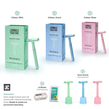 Safety Razor Azure (Blue) - Jungle Culture - Razor - Eco Natural Products