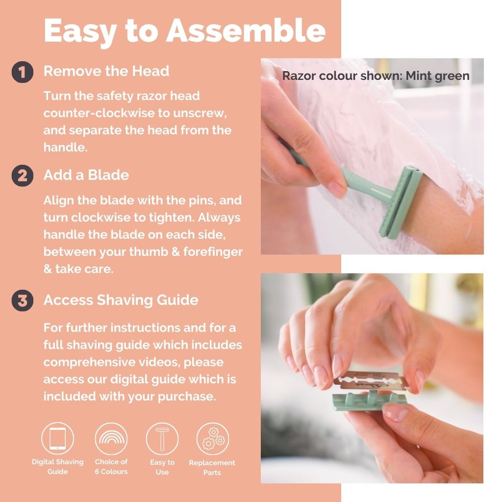 Safety Razor Azure (Blue) - Jungle Culture - Razor - Jungle Culture