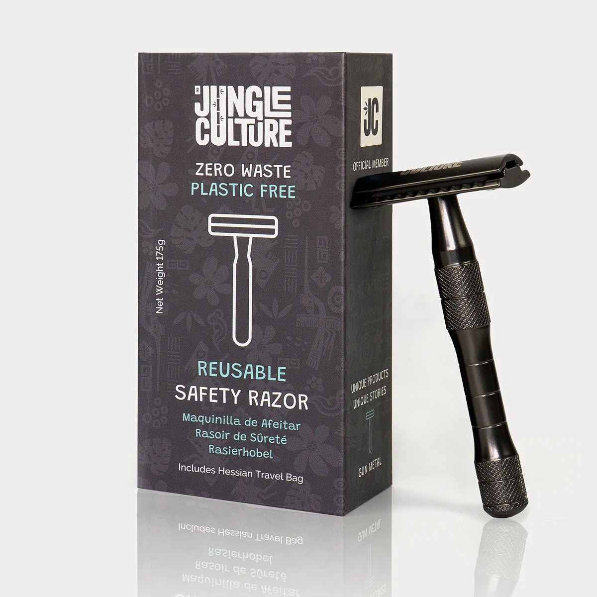 Safety Razor Gunmetal (Black) - Jungle Culture - Razor - Eco Natural Products