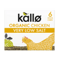 Salt Chicken Stock 6 Cubes - Kallo - Stock Cubes - Eco Natural Products