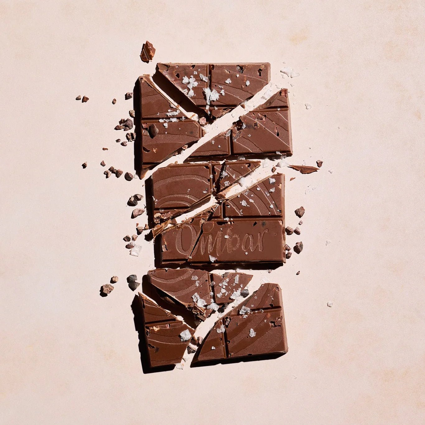 Salt & Nibs 64% Cacao Chocolate Bar 70g - Ombar - Chocolate Bar - Ombar