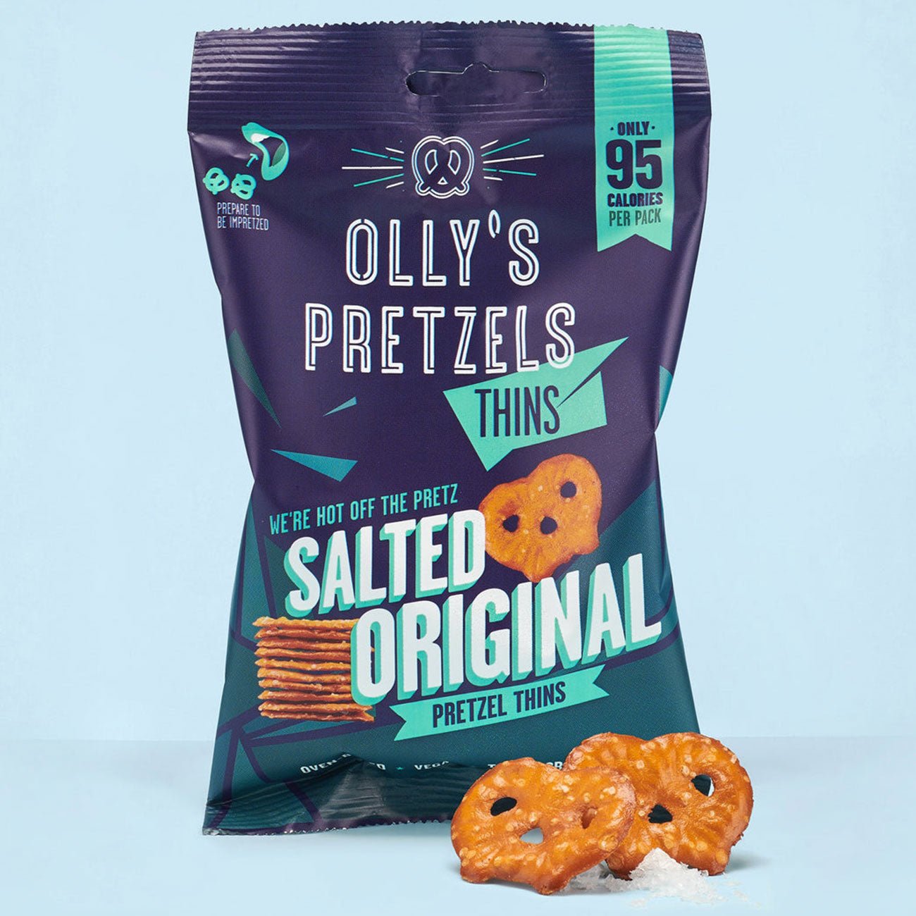 Salted Original Pretzel Thins 35g - Olly's - Snack - Eco Natural Products