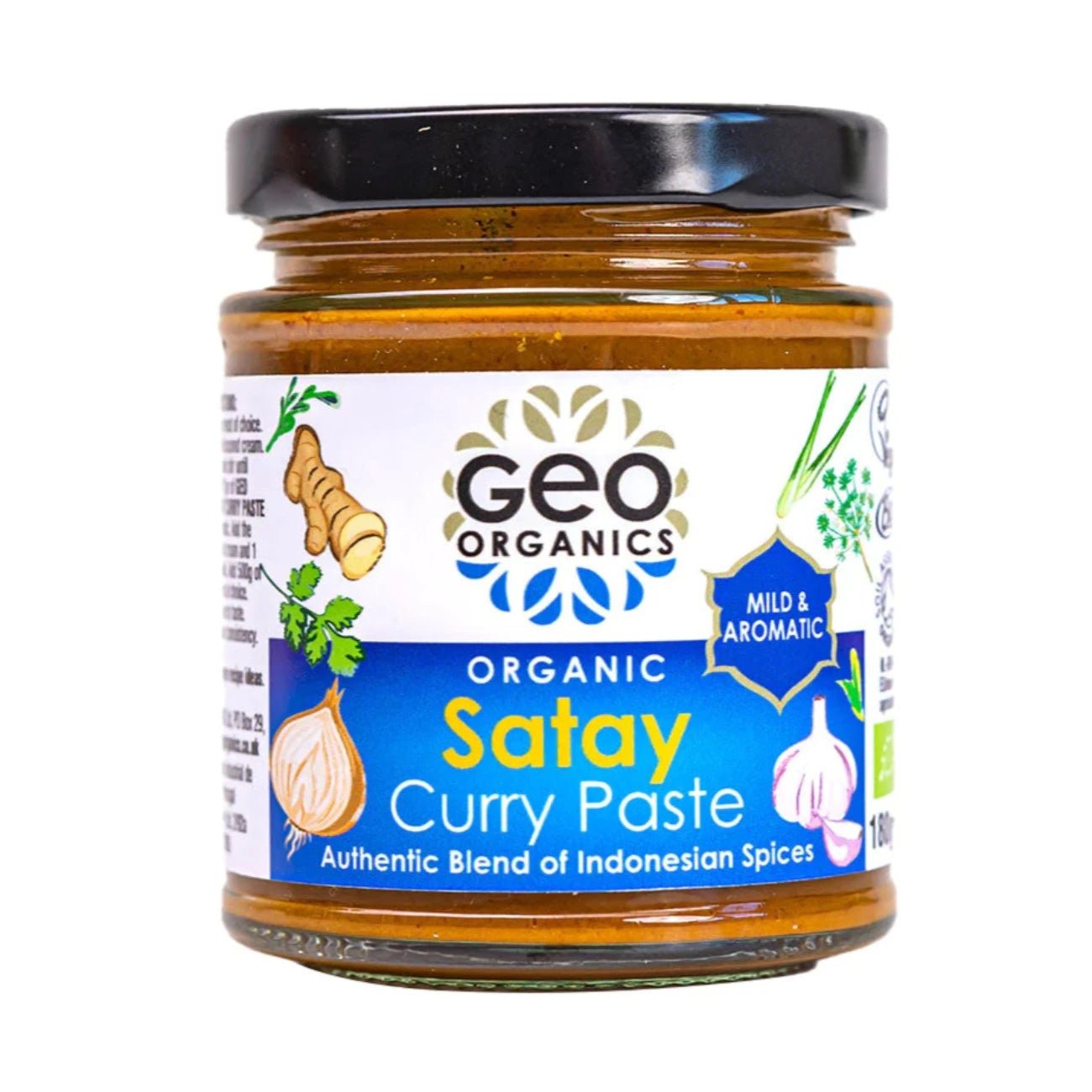 Satay Indonesian Curry Pastes 180g [BLACK FRIDAY] - Eco Natural Products - Geo Organics - Curry Pastes