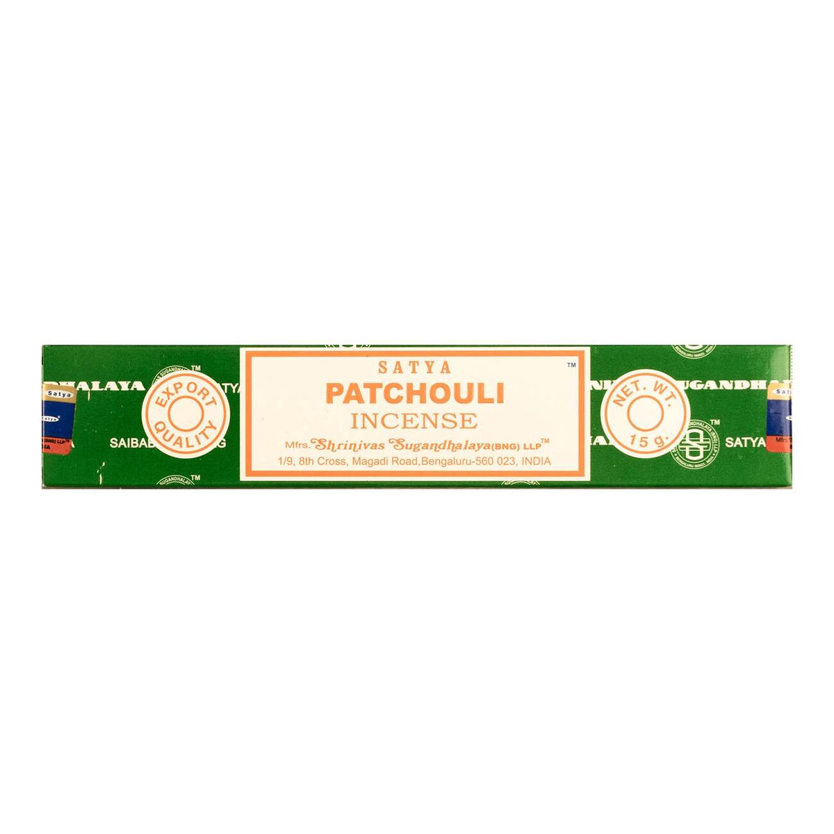 Satya Sai Patchouli Incense Sticks 15g - single pack