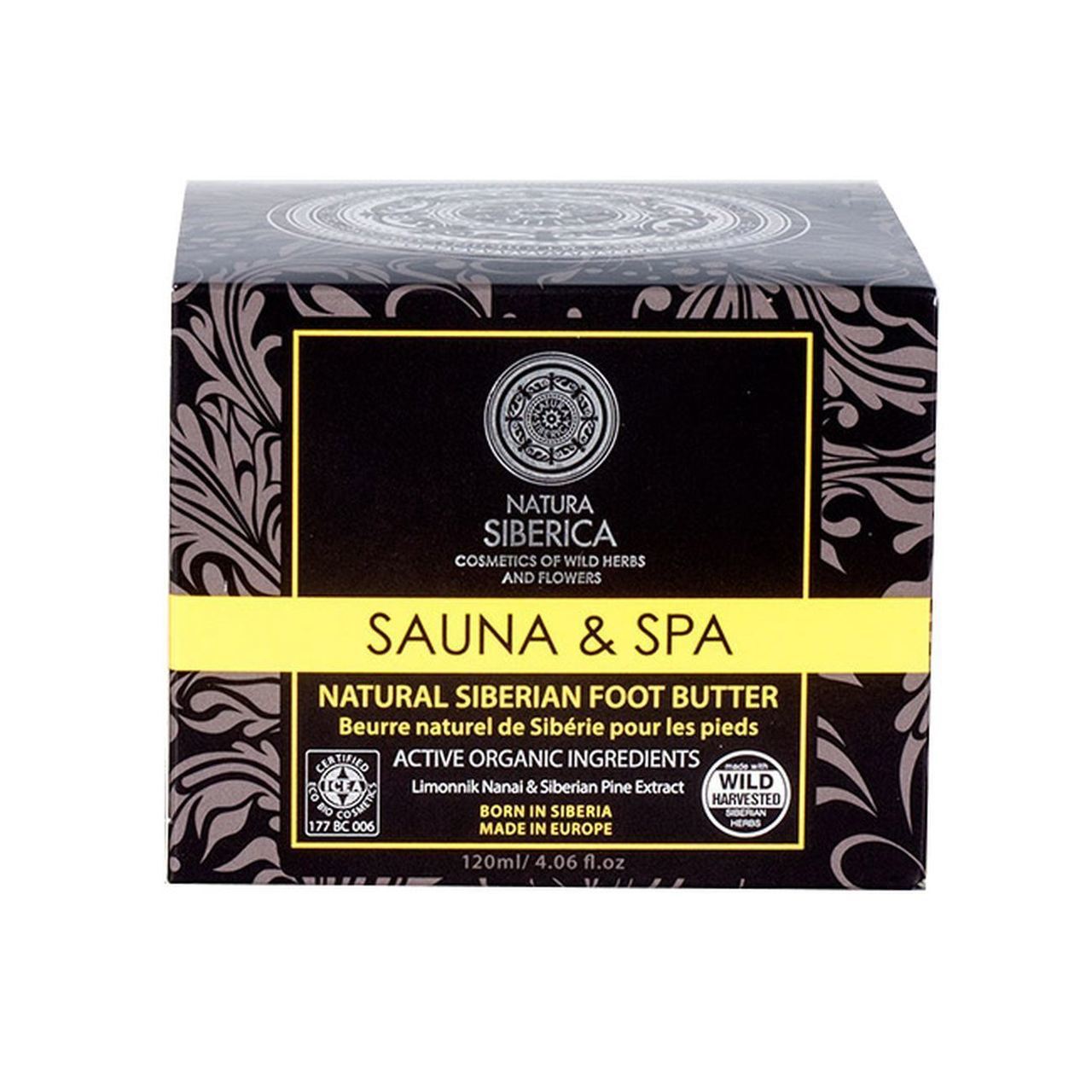 Sauna & SPA Siberian Foot Butter 120ml Active Organics - Natura Siberica - Foot Butter - Eco Natural Products